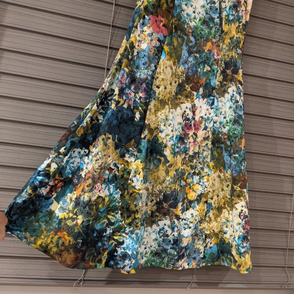 Kilian Kerner Senses Cap Sleeve Colourful Floral Cocktail Party Dress Si… - Picture 7 of 11